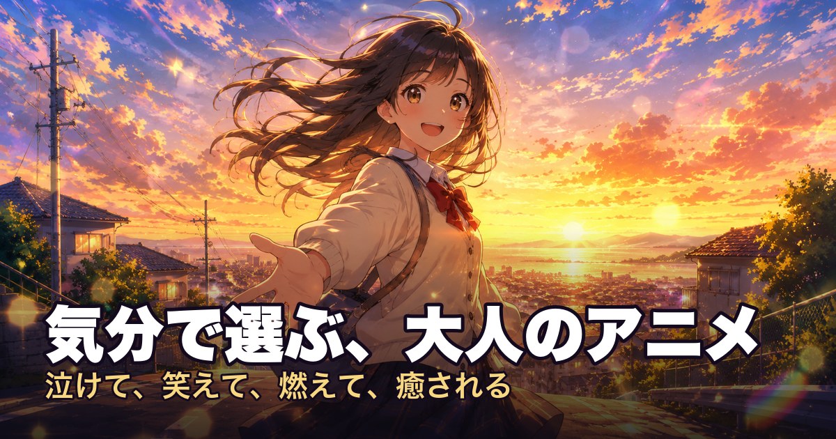 気分で選ぶ、大人のアニメ｜泣けて、笑えて、燃えて、癒される名作案内