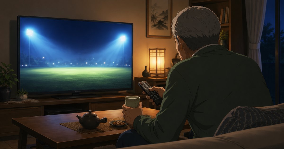 プロ野球が地上波で見られない50代・60代へ|DMM×DAZNホーダイで、ひいき球団を大画面で見る方法【正直検証】