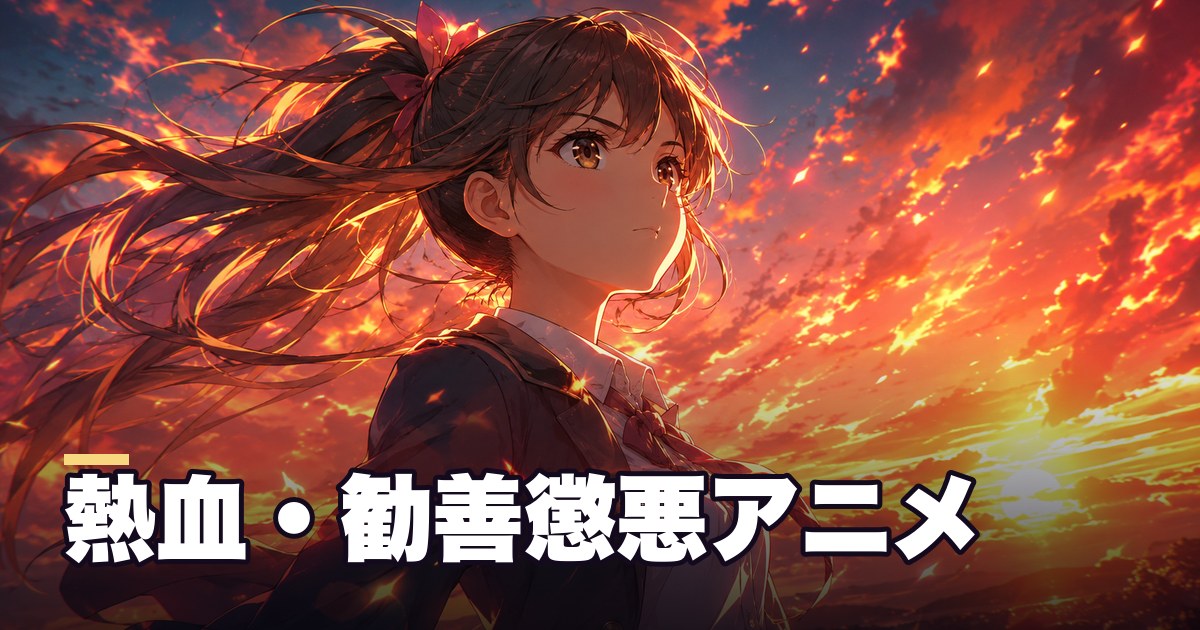 熱血・勧善懲悪アニメのおすすめ｜スカッと胸が熱くなる懐かし名作5選